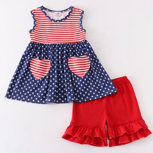 Patriotic Shorts Set