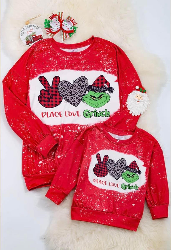 Grinchmas Red Mommy & Me Womens