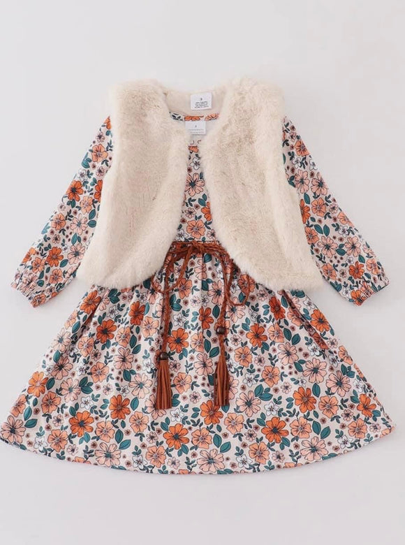 Flora Dress and Vest Set