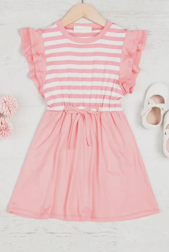 Strawberry Cream Striped Dress