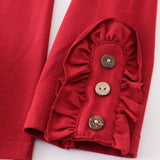 Button Ruffle Leggings