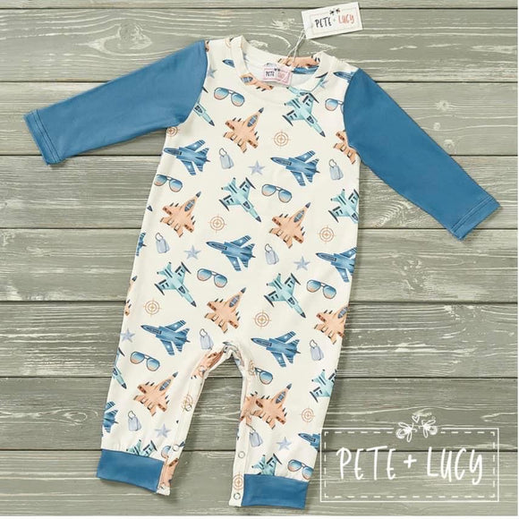 Pete + Lucy Jets Romper
