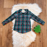 Holiday Green Plaid Shirt