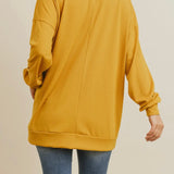 Women's Dijon oversize top