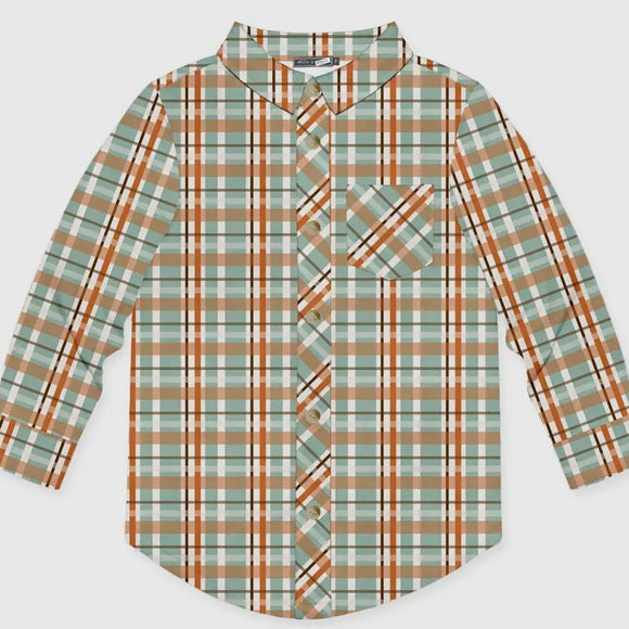 Pumpkin patch plaid shirt - pre-order