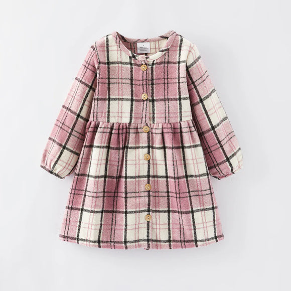 Mauve Flannel Dress