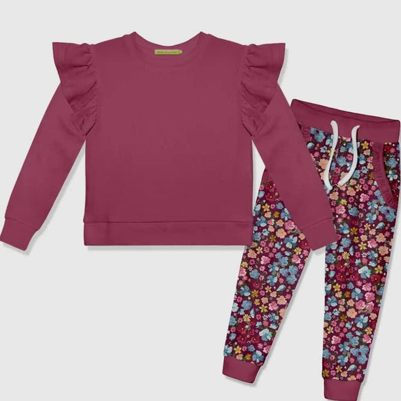 Berry Velour Set