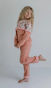 Ella Floral Ruffle Jogger Set
