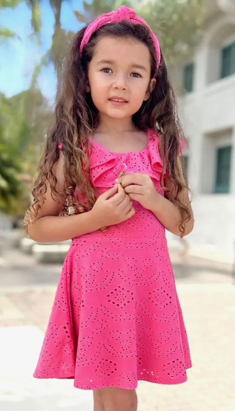 Layla Eyelet Lace Dress – One-Six Kids Boutique