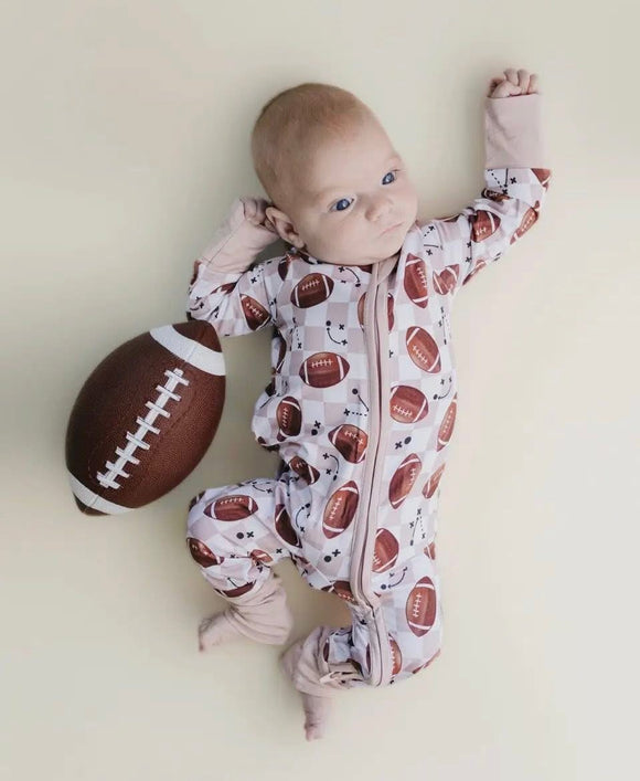 Bamboo zip Game Day Romper