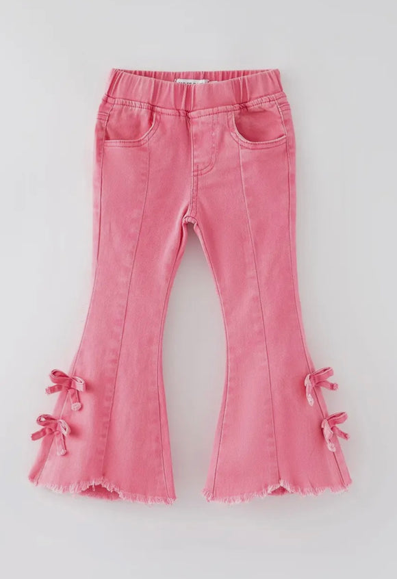Pink Bow Denim