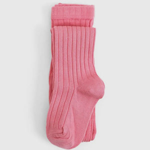 Little Stocking Co pearl pink ribbed tights