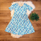 Landrie Lou Bamboo Cross & Floral Dress