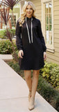 Sweatshirt Hoodie Dress - womens