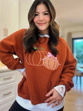 Pumpkin Pop LayerPop™ Embroidered Sweatshirt
