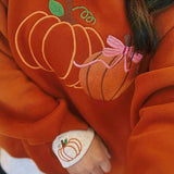 Pumpkin Pop LayerPop™ Embroidered Sweatshirt