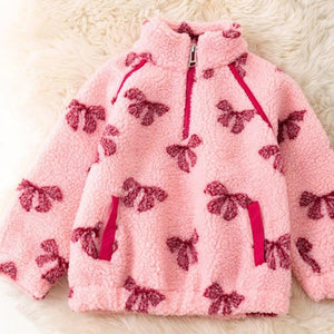 Pink Bow Sherpa