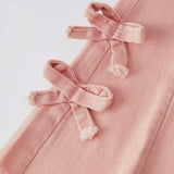 Light Pink Bow Denim