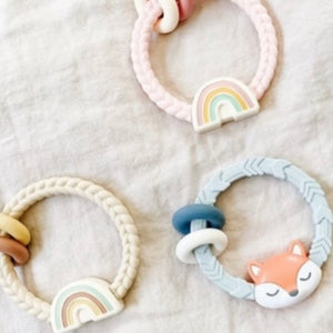 RITZY RATTLE™ WITH TEETHING RINGS
