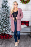 Brittanie Womens Waffle Cardigan