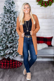 Brittanie Womens Waffle Cardigan