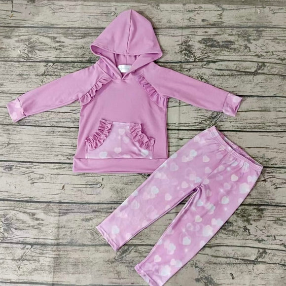 Emmie Hoodie Purple Heart Set